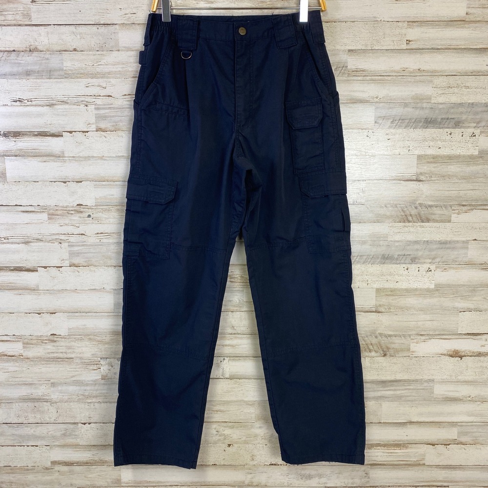 5.11 Tactical Series Pants Mens 30 Navy Blue Ripstop Cargo Utility Workwear